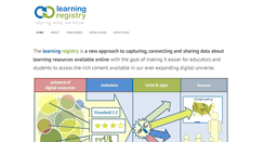 Desktop Screenshot of learningregistry.org