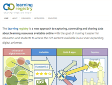 Tablet Screenshot of learningregistry.org